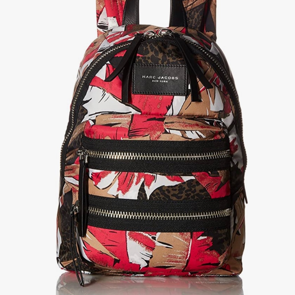 MARC JACOBS Palm - Print Biker Nylon Mini Backpack       RARE FIND!